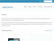 Tablet Screenshot of laptopuniverse.com